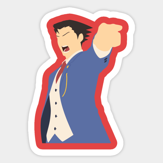 Ace Attorney - Pheonix Wright Sticker by billistore